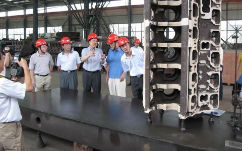 浙江省常务副省长陈敏尔视察918博天堂铸造