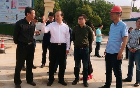 浦江县委书记程天云视察918博天堂新厂区建设情况