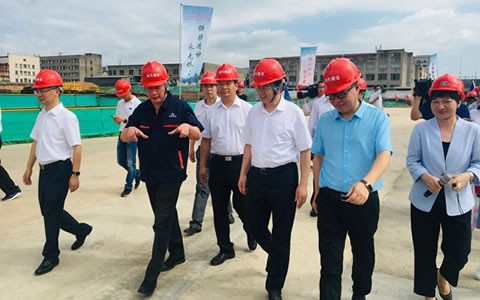 金华市市委书记陈龙视察918博天堂新厂区建设情况