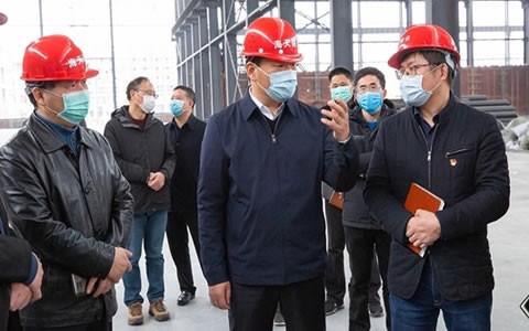 浦江县委书记程天云调研918博天堂浦江建设项目复工情况