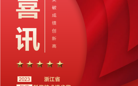 热烈：兀918博天堂(中国区)官方网站荣获浙江省科学技术进步奖！